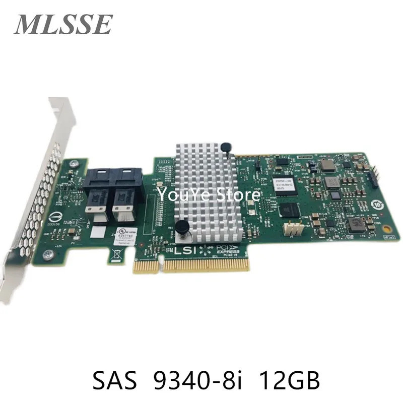 Original สําหรับ LSI SAS 9340-8i Array การ์ด SAS3008 12GB บัตรขยายผ่าน IBM M1215 46C9115 Fast Ship