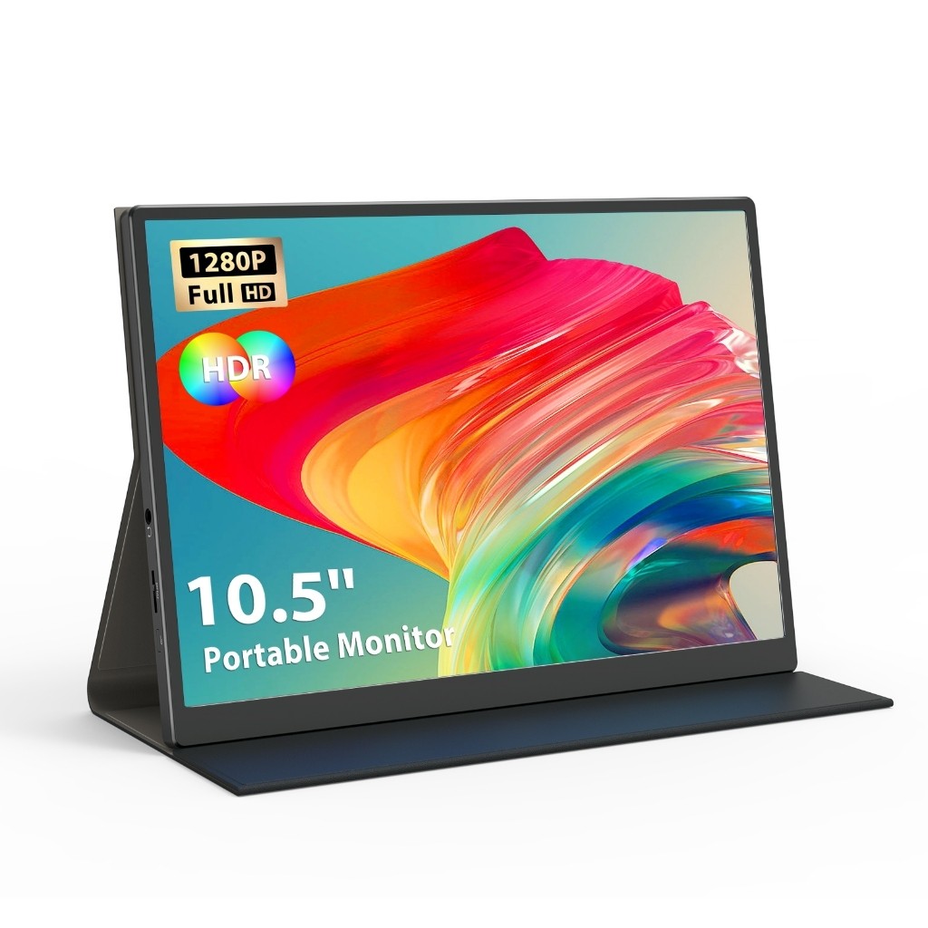 EYOYO 10.5 นิ้วแบบพกพา USB Monitor FHD 1920x1280 วินาที 100% SRGB จอแสดงผล IPS HDMI Gaming Monitor ส