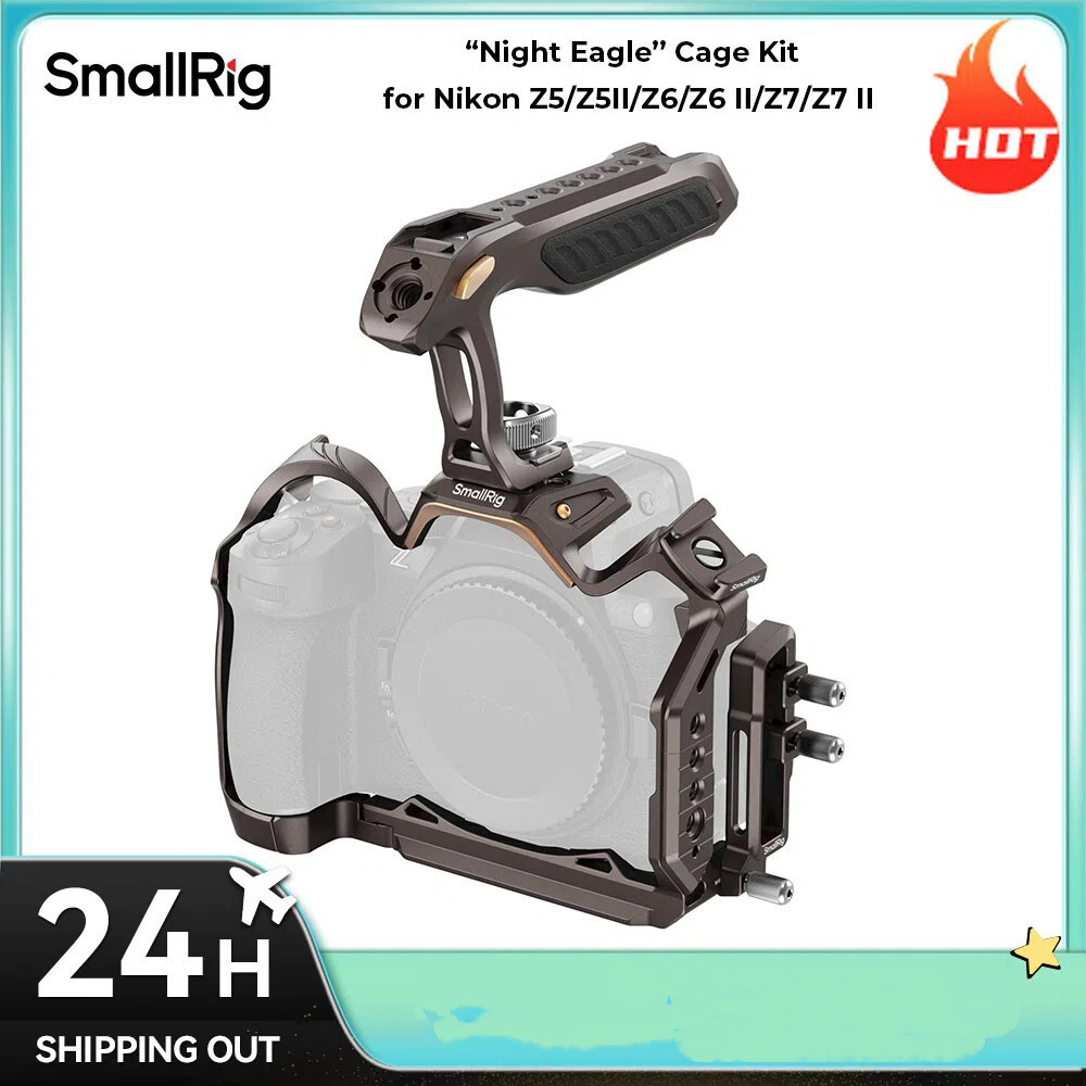 SmallRig Z5 / Z5II / Z6 / Z6II / Z7 / Z7II กล้อง Night Eagle Cage Kit สําหรับกล้อง Nikon พร้อมสายจับ