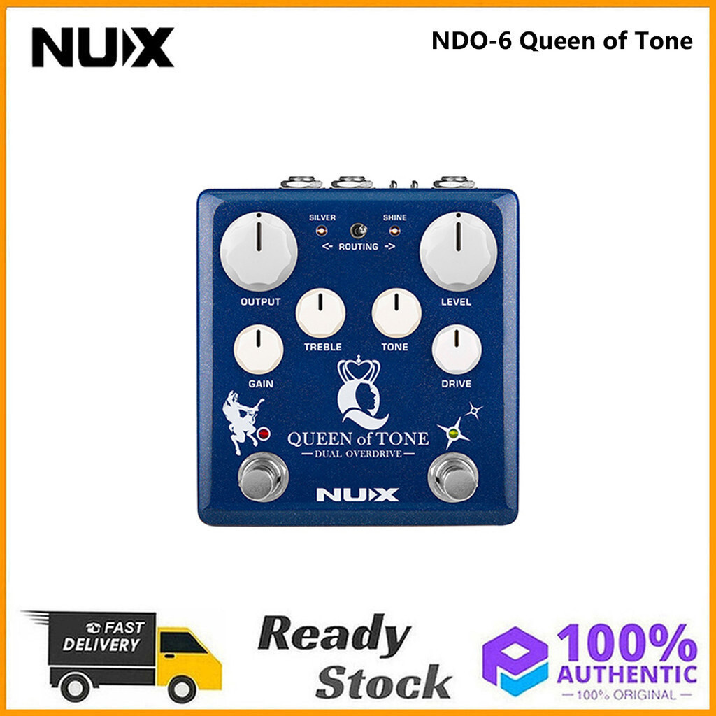 NUX NDO6 Queen of Tone Dual Overdrive กีต้าร์เหยียบ NDO 6 Queen of ToneTH99 OBYI