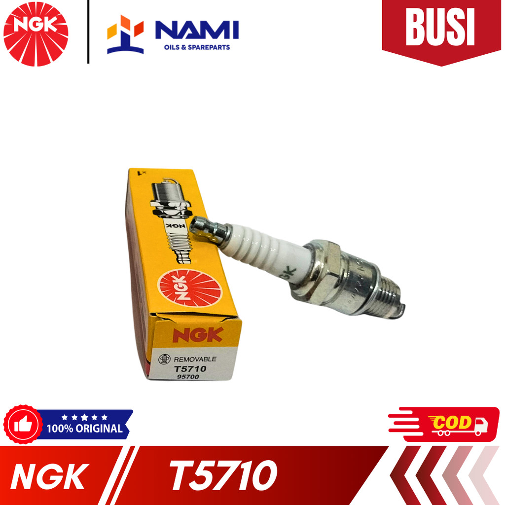 *NGK T5710 / T 5710* หัวเทียนมอเตอร์ไซค์ - ของแท้