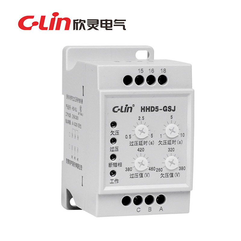 Xinling ยี่ห้อ HHD5-G HHD5-GSJ GSJ1 สามPhase Over-Phase Over-Phase Phase-Breaking Phase-Sequence Pro