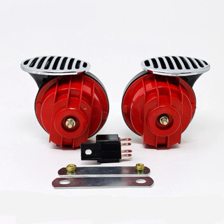 Promo 2Pcs Klakson Keong Waterproof anti air double + Aksesoris Motor mobil 12 V Suara Seperti Denso Dan Hella Mobil Horn 12V 300DB Super Kereta Suara Keras ABS untuk Truk dan motor