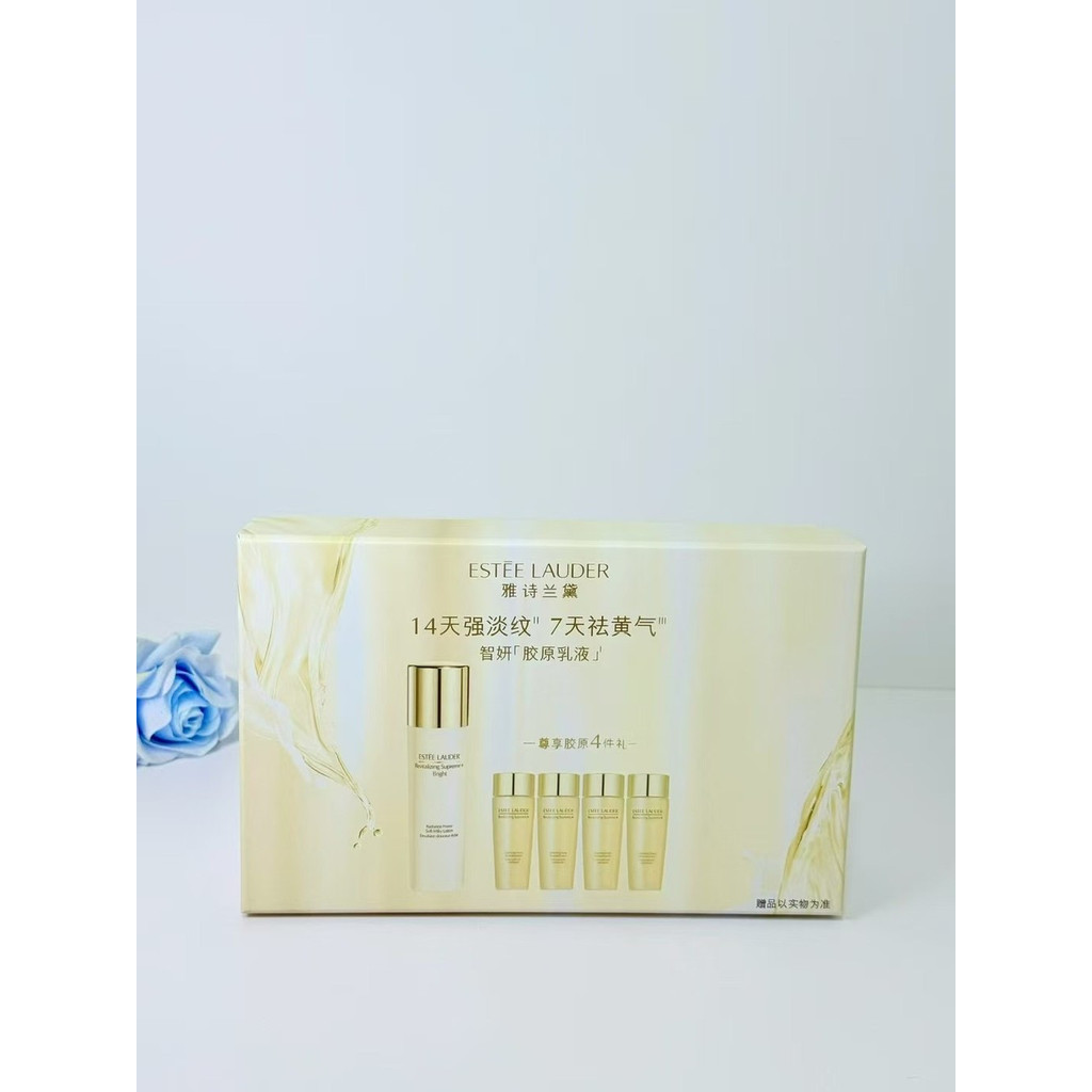 ส่วนบุคคล 140 Estee Lauder Multi-Effect Zhiyan Lotion 4+1 Set ประกอบด้วย: นม 100ml, น้ํา 50ml x 4. 5