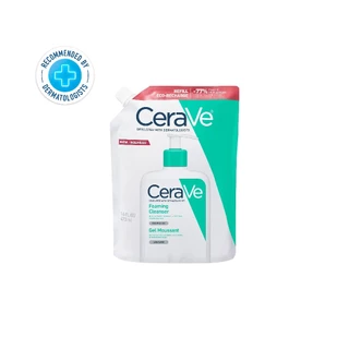 [รีฟิล] เซราวี CERAVE Foaming Cleanser โฟมทำความสะอาดผิวหน้าและผิวกายสำหรับผิวมัน 473ml.