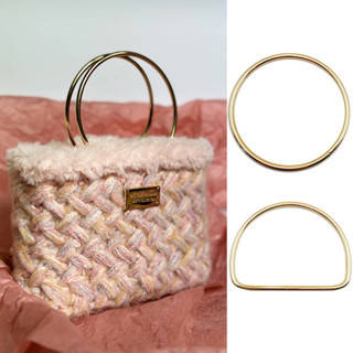 ที่จับโลหะทรงกลมสำหรับกระเป๋าและกระเป๋าเดินทาง DIY สีทึบ ทนท…