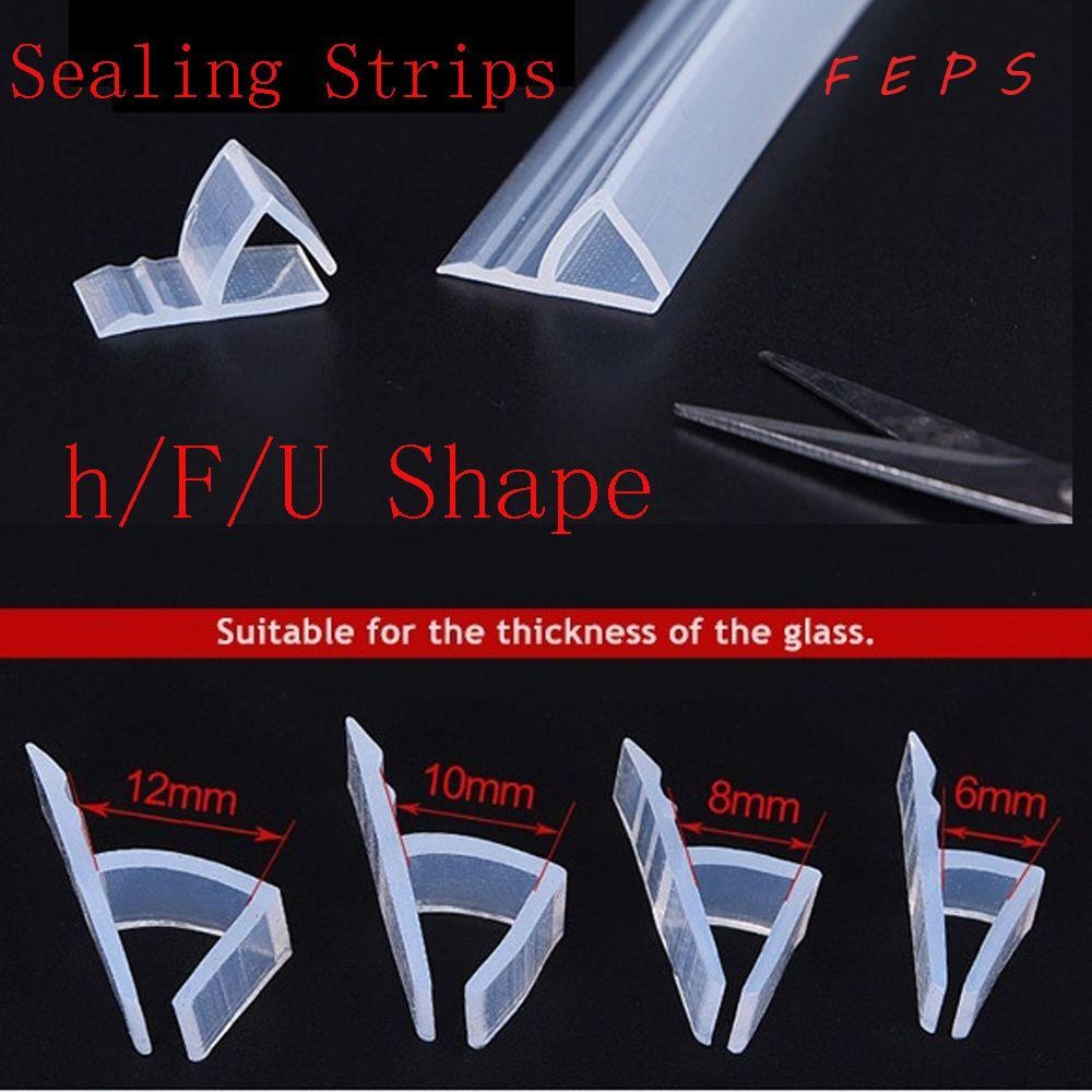 FEPS 1M 6-12 มม.FU h Shape Seal Strip ฮาร์ดแวร์ Home & Living ห้องน้ําตัวแทนซีลหน้าต่าง