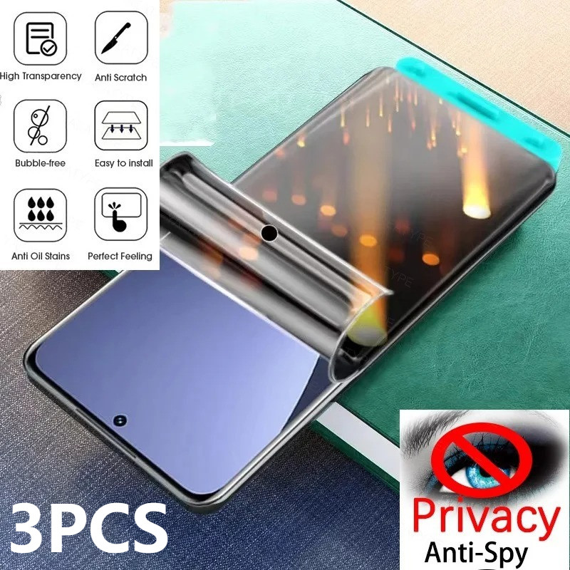 3Pcs Screen Protector Matteฟิล์มสําหรับOppo Reno 9 8 7 6TZ SE Pro Plus 5G 4G Lite Anti Spyความเป็นส่