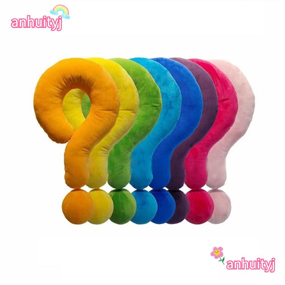 ANHUITYJ U-saped Neck Pillow, Plush Funny Question Mark Pillow, Creative Home Sofa Decorative Toys Q