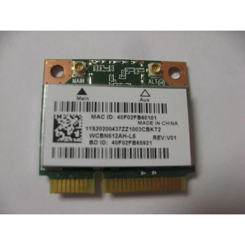 การ์ดสําหรับ Atsures QCWB335 AR956X การ์ด LAN ไร้สาย Wifi + BT4.0 ครึ่ง PCI-E 2.4GHz 802.11b/g/n สํา