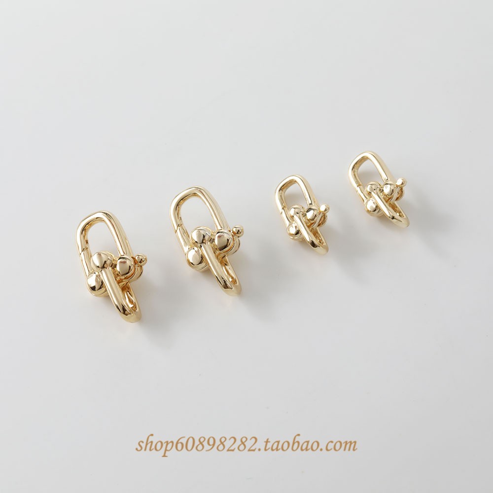 อุปกรณ์เสริมสร้อยข้อมือและสร้อยคอม้วนเป็นรูปU แบบ14K สำหรับDIY ตกแต่งอย่างสวยงาม