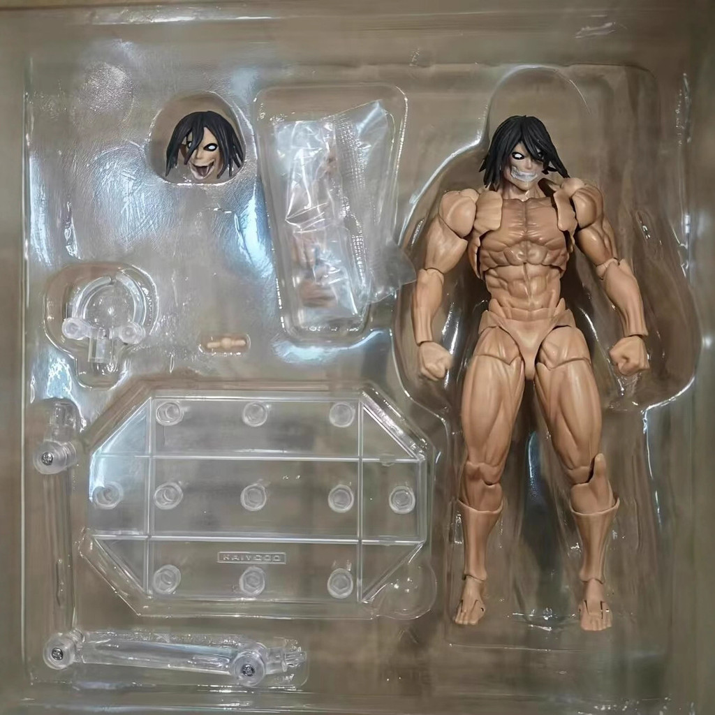 Amazing Yamaguchi Revoltech Eren Titan The Armored Titan Action Figure อะนิเมะโจมตีบน Titan Collectors ของเล่น - รูปที่ 3