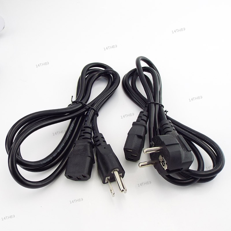 1.5m สายไฟ LCD ไฟฟ้า Euro Plug to EU AU สําหรับเครื่องพิมพ์จอภาพ IEC C13 AC 14TH89