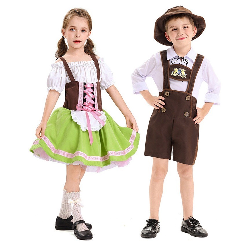 KIDSZONE ชุดแฟนซีเด็ก  ชุดบาวาเรียน เด็กชาย และเด็กหญิง รุ่น AK2510