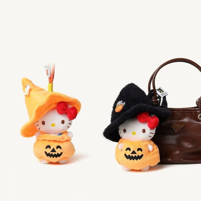 Halloween Set hellokitty Bag Pendant kt Cat School Bag Keychain Pendant Gift Cute