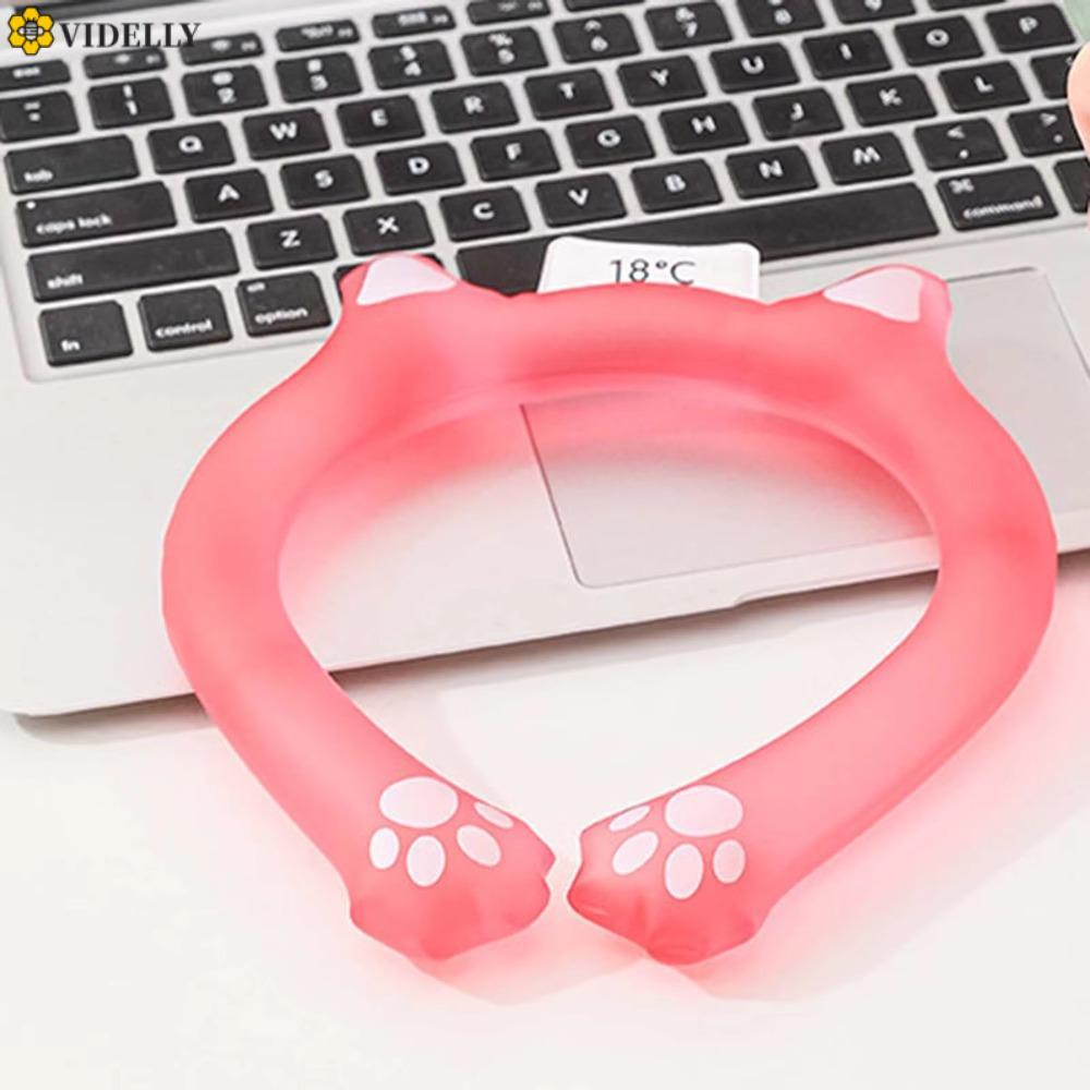 VIDELLY คอ Cooler, แบบพกพานํากลับมาใช้ใหม่คอ Cooling Tube, Ice Cushion หมอน Lasting Suntronic ป้องกั