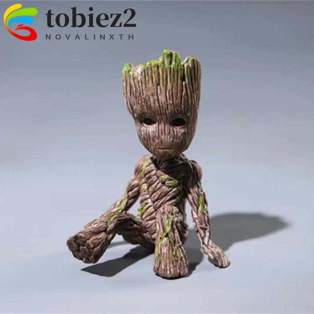 TOBEMI Groot รูปของเล่นตุ๊กตา 6 ซม.นั่ง Mini Groot