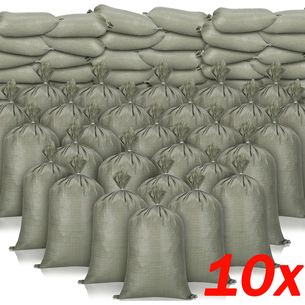 5/10ชิ้น กระสอบทรายเปล่าสําหรับงานหนักสําหรับน้ําท่วม/ถุงพลาสติกย้ายถุงบรรจุ/ถุงหนังงู