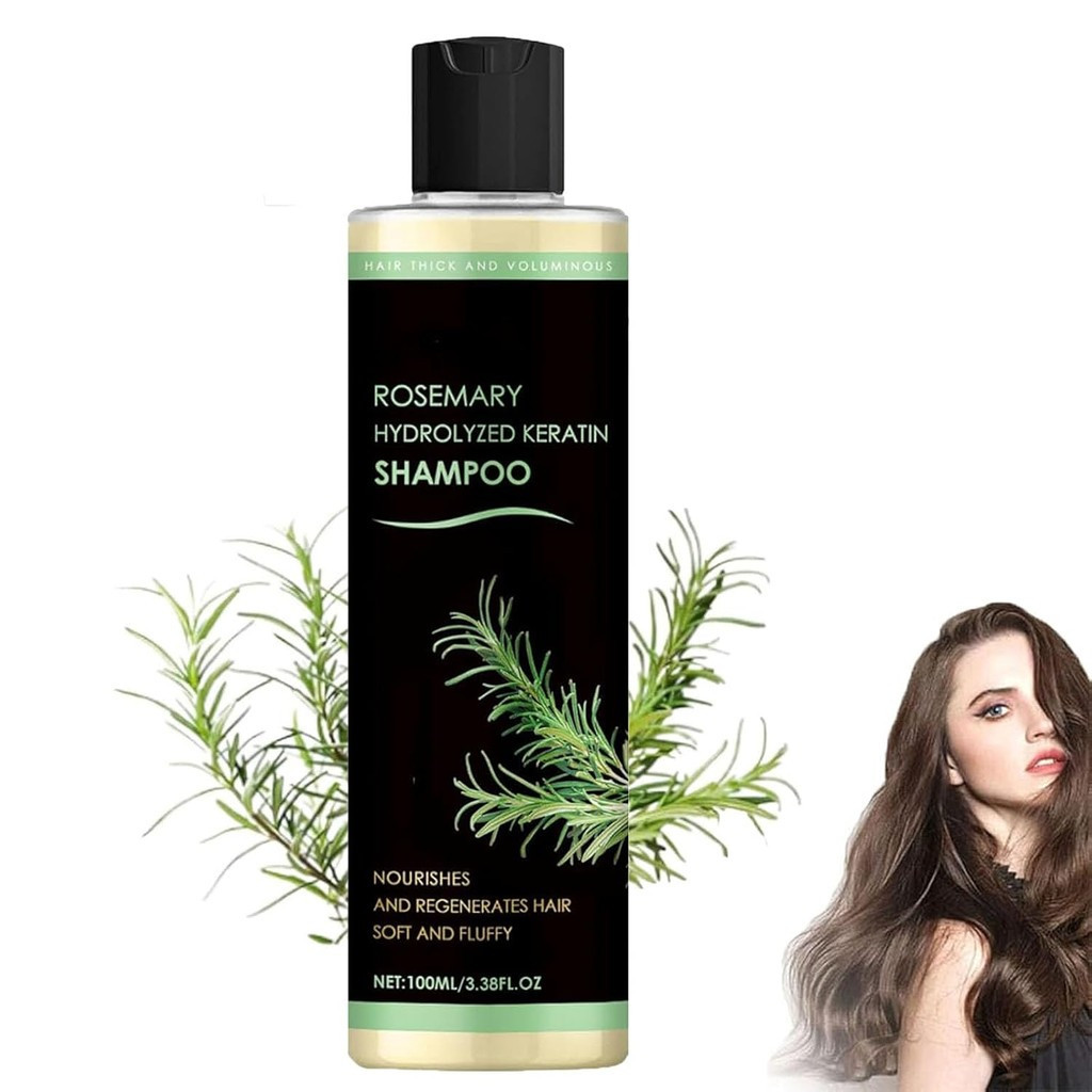 Rosemary Hydrolyzed Keratin Shampoo,100ml Organic Rosemary Shampoo,Shampoo Rosemary Leaf Oil,Rosemar