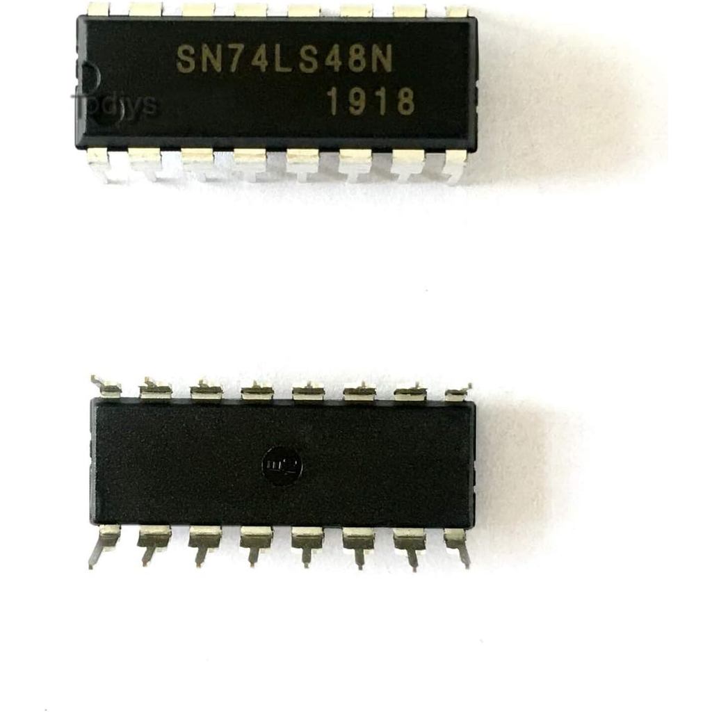 ใหม่ 10 ชิ้นสําหรับ 74LS48 74LS48N SN74LS48N HD74LS48P DM74LS48N DIP-16 BCD ถึง 7-Segment ถอดรหัส/ได