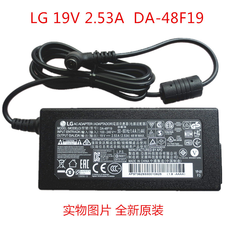 ยี่ห้อใหม่ LG 32MB25VQ 19V 2.53A อะแดปเตอร์ไฟ LCAP35 45 DA-48F19