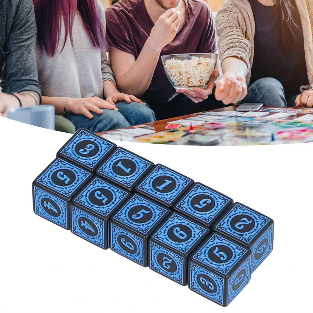 Polyhedral ชุดลูกเต๋าอะคริลิค 6 ด้านลูกเต๋า Party D6 สําหรับเกมบทบาทเล่นเกมตารางเกม