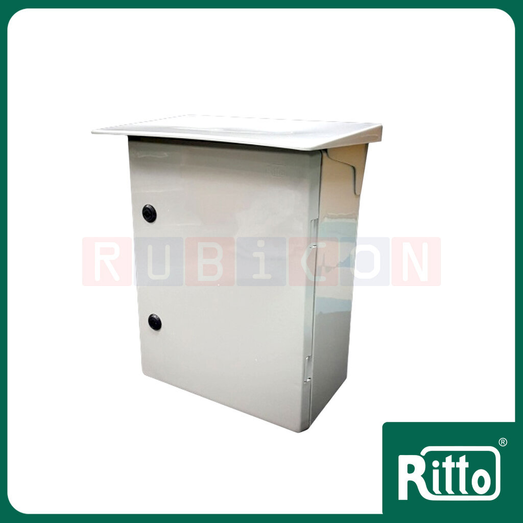 "RITTO" EPR 1 ตู้พลาสติกกันฝุ่นกันฝน (มีหลังคา) พร้อมแผ่นในสำหรับยึดอุปกรณ์ แบบฝาทึบ (พลาสติก ABS) ข