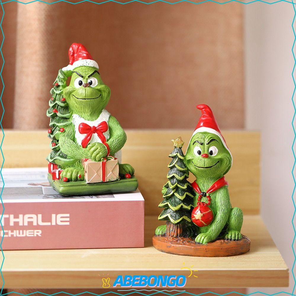 ABEBONGO รูปปั้น Grinch, Merry Christmas เรซิ่น Grinch รูป, ฉากหัตถกรรม Grinch เครื่องประดับ