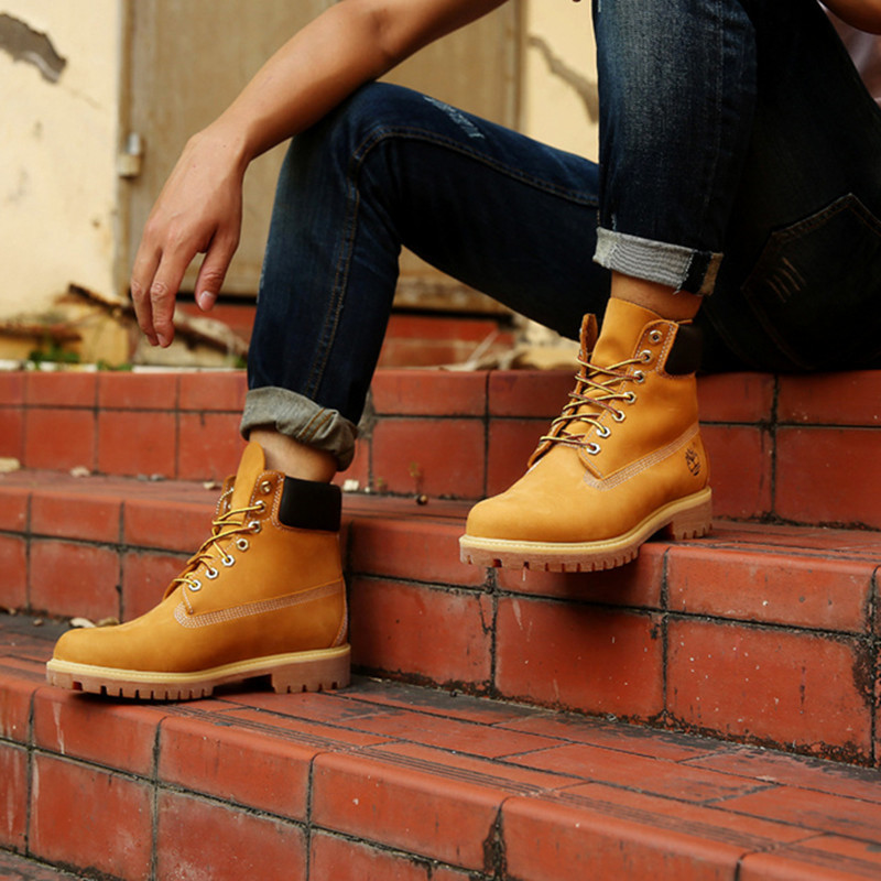 Timberland Martin Boots รองเท้าหุ้มข้อกันน้ำ สไตล์คลาสสิกสำหรับทั้งผู้ชายและผู้หญิง รหัส 10061