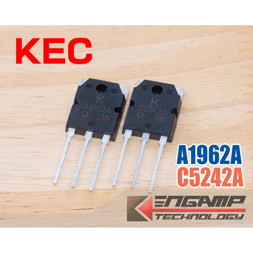 (มีตัวเลือก) [TR] A1962A หรือ C5242A KEC PNP NPN TR 15A 230V