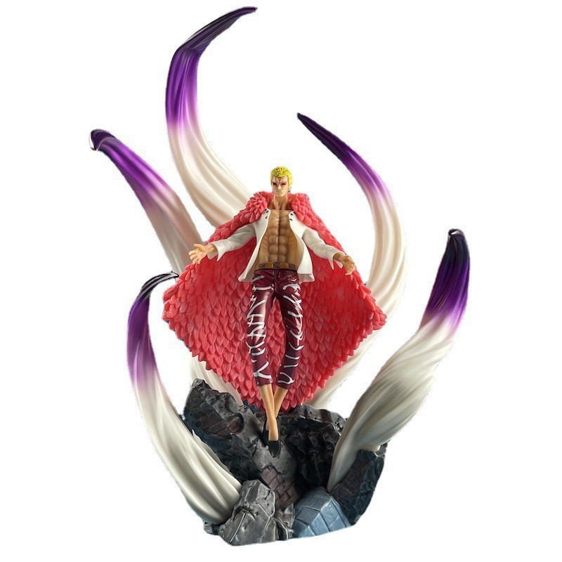 One Piece ขนาดใหญ่พิเศษ Donquixote Doflamingo Desktop Anime Figure Model