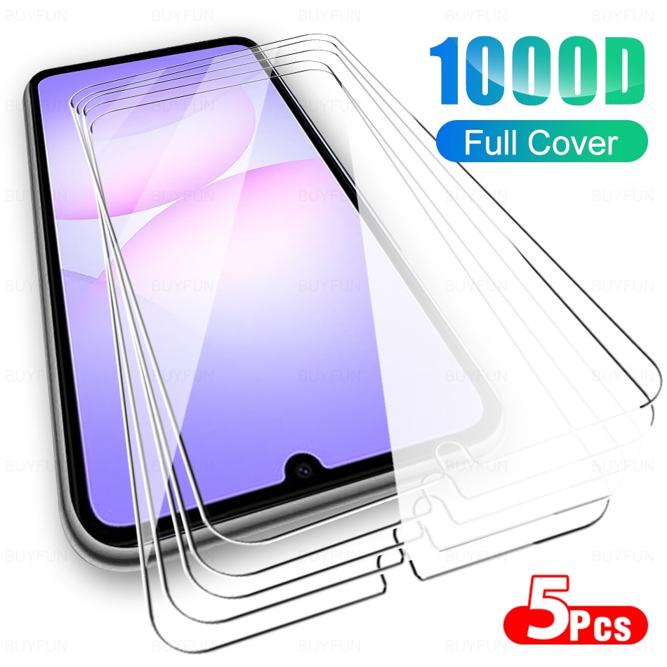 5 ชิ้นฟิล์มนิรภัยสําหรับ Samsung Galaxy A07 4G 2025 ป้องกันหน้าจอ Samsung A17 A07 a07 กระจกด้านหน้า