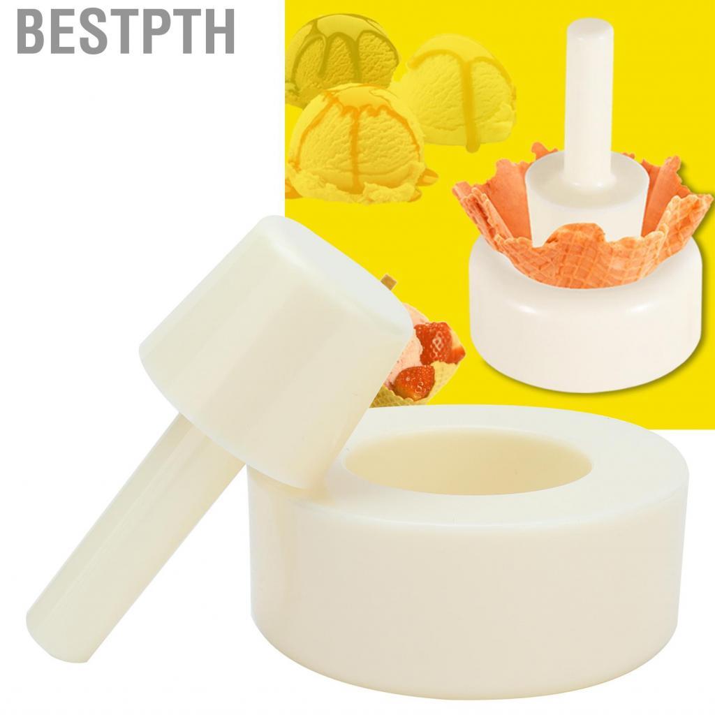 Bestpth วาฟเฟิลโคนแม่พิมพ์ม้วนไข่กรอบสีขาวสำหรับห้องครัว