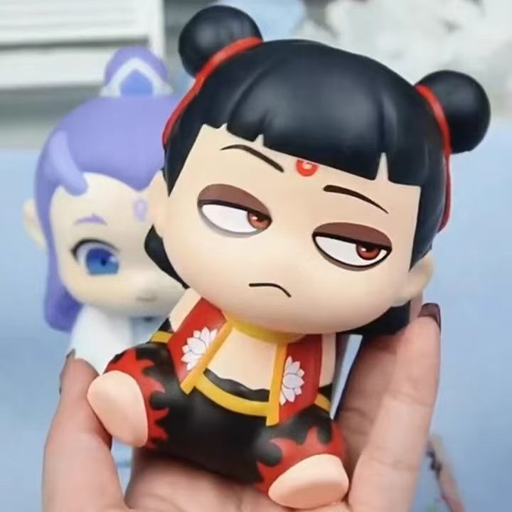 Nezha Ao Bing q Play Pinch Fun ฟื้นตัวช้า Ao Bing ของเล่นเด็กภาพยนตร์รูปตุ๊กตาของขวัญรุ่น