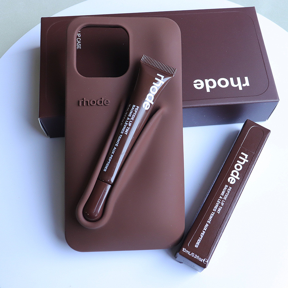 R RHODE Lipstick Lip Glaze Phone Case Set iphone14 15 16promax Phone Protective Case [cx Ten]