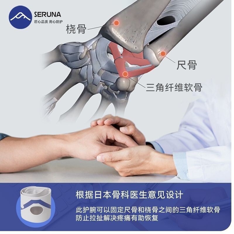[Comfortable AntiDamage] SERUNA Japan tfcc Damage Wrist Support Sprain Wrist Strain Tendon Sheath Jo