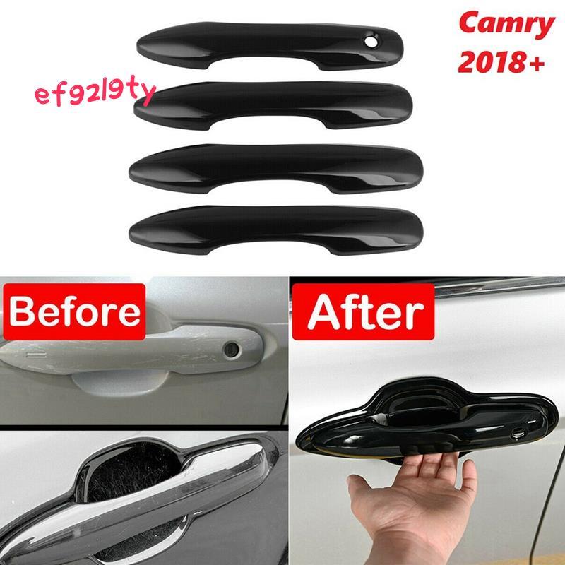 สําหรับ XV70 2018-2021 สีดําเงาด้านข้างมือจับประตูปกตัด