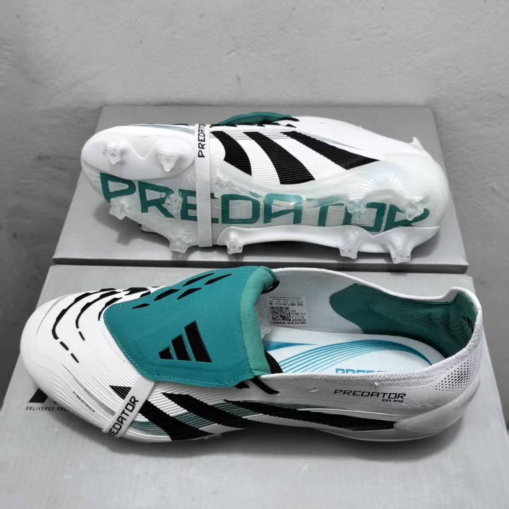 รองเท้าฟุตบอล Predator Precision+ ดีไซน์Original 25th Anniversary Edition สำหรับสนามหญ้าจริง ขนาด 36