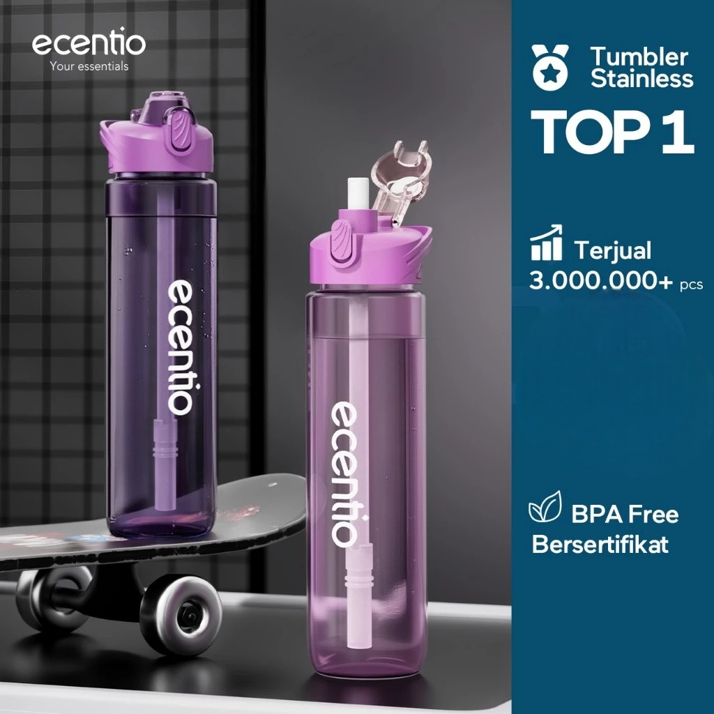 ONE PUSH ECENTIO DRINKING BOTTLE ET01806/01807 | Ecentio ขวดดื่ม 1000 มล. ET0106/010807