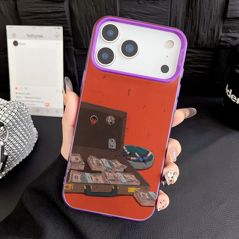 การ์ตูนการ์ตูน-Dollarรูปแบบ,เหมาะสําหรับiPhone 17 16 15 14 13 12 11 Pro Max Air plus-Shock-Resistant