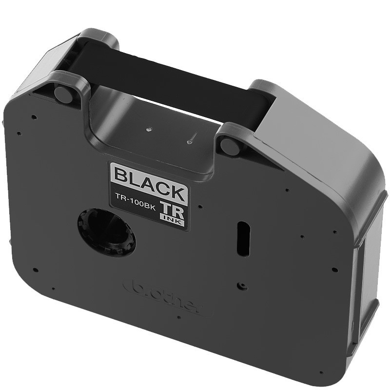 Brother Original Label Line No. เครื่อง PT-E800TKW Ribbon TR-100BK Ribbon Line No. หลอดไม่จางหาย