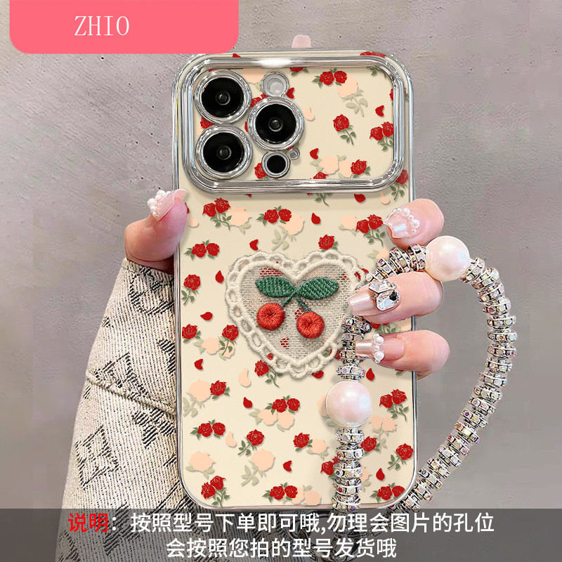 [7673] มาพร้อมการป้องกันเลนส์เหมาะสําหรับ OPPO Reno 14 13 11Pro 9 findX9 X9 Pro Pro เคสโทรศัพท์เหมาะสําหรับ opporeno14 เคสโทรศัพท์ใหม่หญิงรุ่น reno13pro/12 Electroplating Window Findx8/x7 เต็มหน้าจอ Rose แขวนโซ่ 11/10 เคสซิลิโคนกันกระแทก Niche a93s รวมทุก