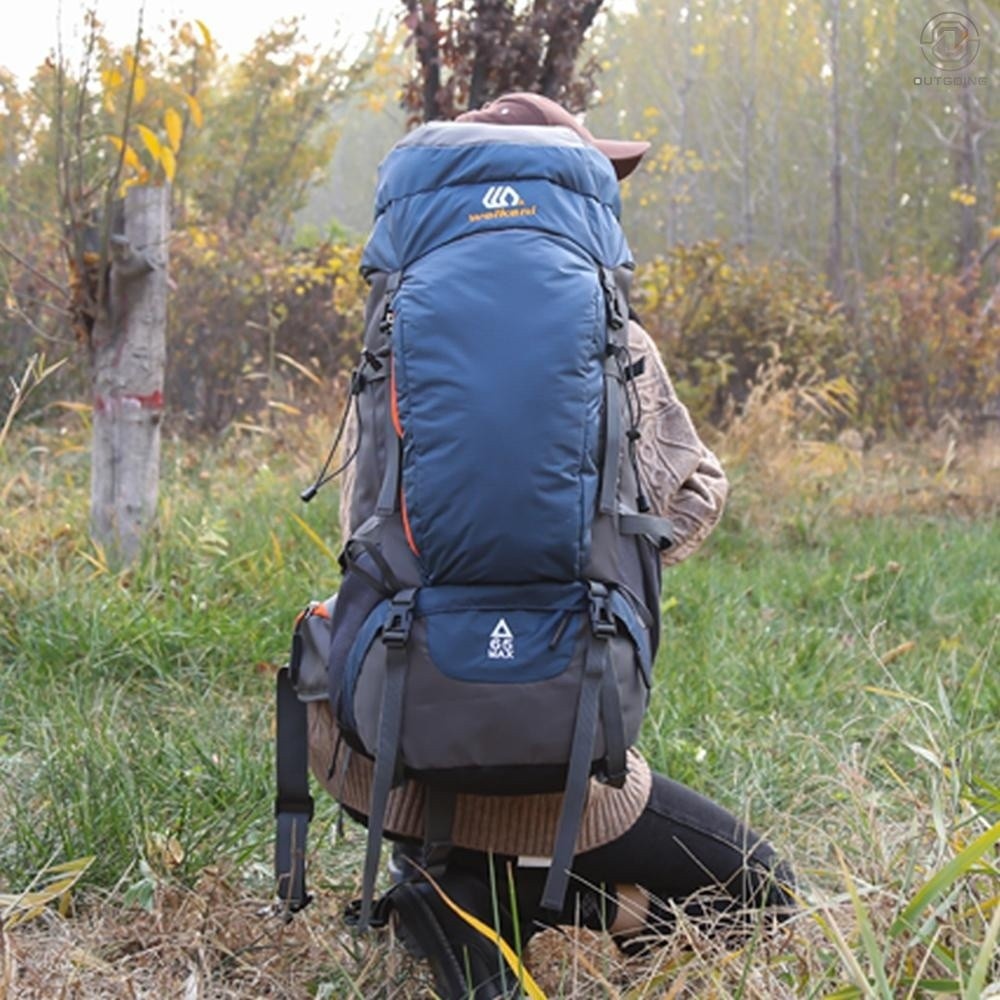 65L Hiking Backpack Waterproof Outdoor Sport Travel Daypack for Men Women Camping Trekking Touring