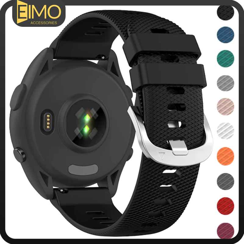 20มม. 22มม. สาย for Garmin Forerunner 165 55 158 570 42MM /vivoactive 5/Active /Bounce/VivoMove/Venu/approach/vivoactive