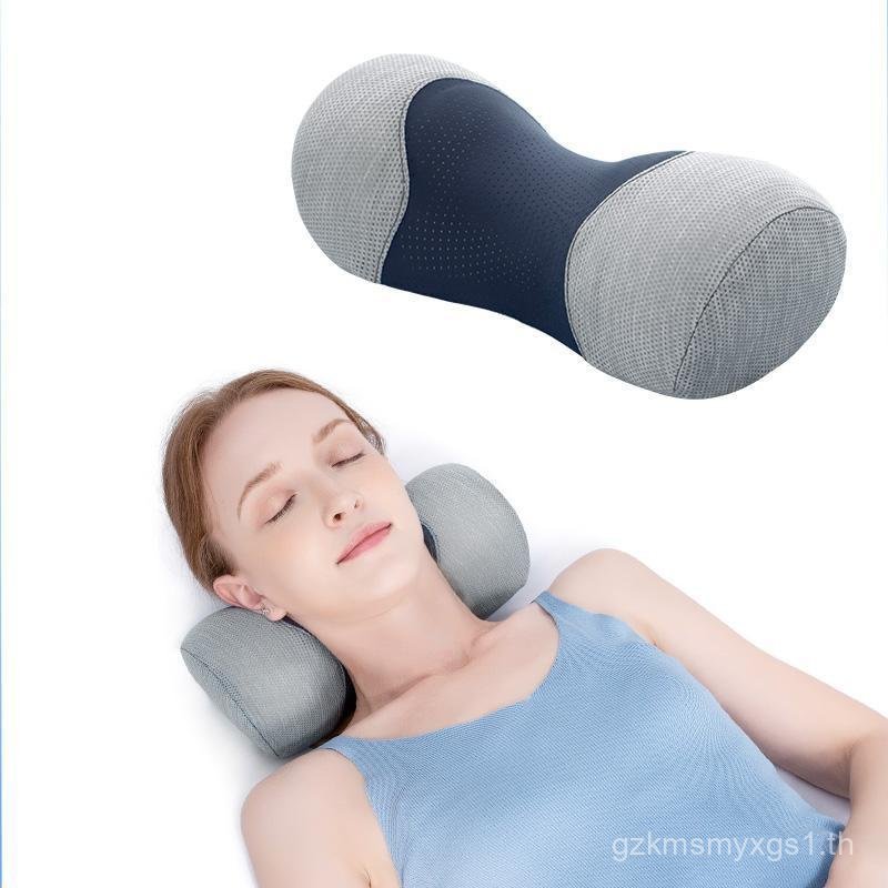 Two-tone Neck Pillow, 1 Count Bedroom Accessories Neck Roll Memory Foam Pillow, Neck Stretcher for T