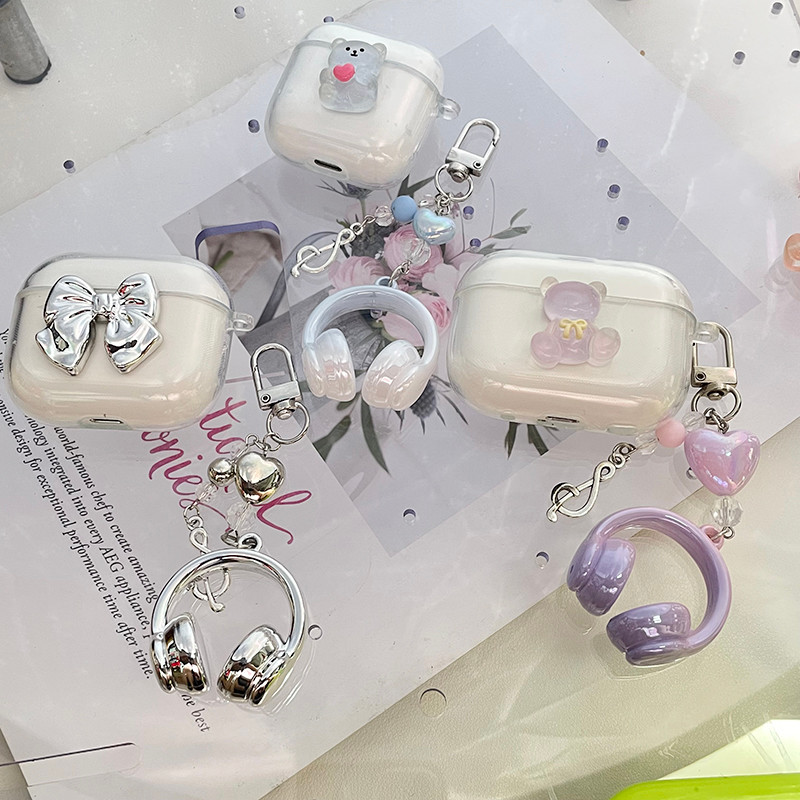 แฟชั่นหูฟังสําหรับ QCY Crossky C30/C30S T20 HT03 HT07 T17 T8/T8s/T8pro กรณีซิลิโคนนุ่มฝาครอบใส