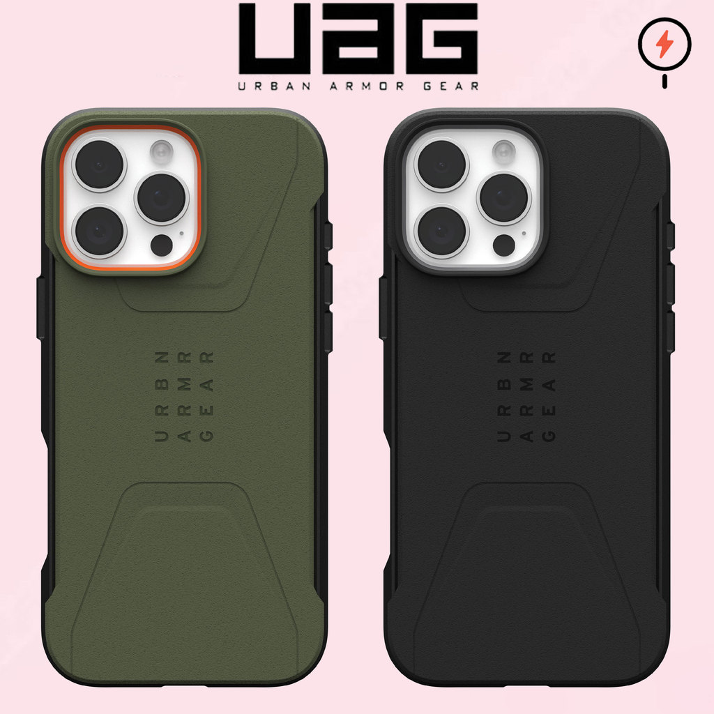 UAG เคสพลเรือนพร้อมแม่เหล็กสําหรับ iPhone 16 Pro Max / iPhone 15 Pro Max / iPhone 14 Pro / iPhone 12 13 Pro PRuged Slim Sleek กันกระแทกกันลื่นเกรดทหารฝาครอบป้องกัน – โปรปัง