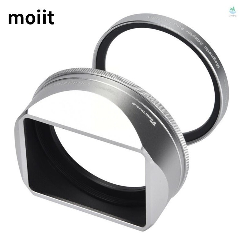 Square Metal Lens Hood Replacement for Fujifilm Fuji X100VI Camera accessories Magnetic Installation