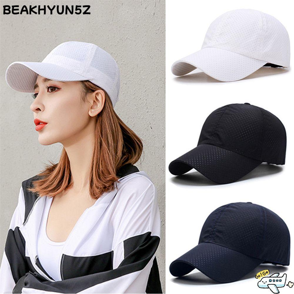 BEAKHYUN5Z หมวกกันแดด แห้งเร็ว กีฬากลางแจ้ง วิ่ง หมวกกอล์ฟเทนนิส