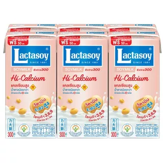 แลคตาซอยนมถั่วเหลืองยูเอชทีเจ 300มล. แพค 6 Lactasoy UHT Vegetarian 300ml. Pack 6 [หมายเลขบาร์โค้ด 8850267117445 ]